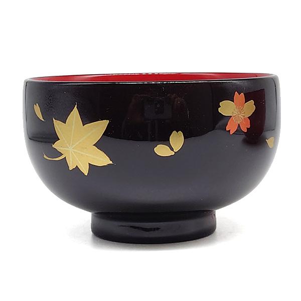 りりれんです 漆器 蓋付き椀 黒色 金色装飾 りりれん様専用です 漆器 蓋付き椀 黒色 金色装飾