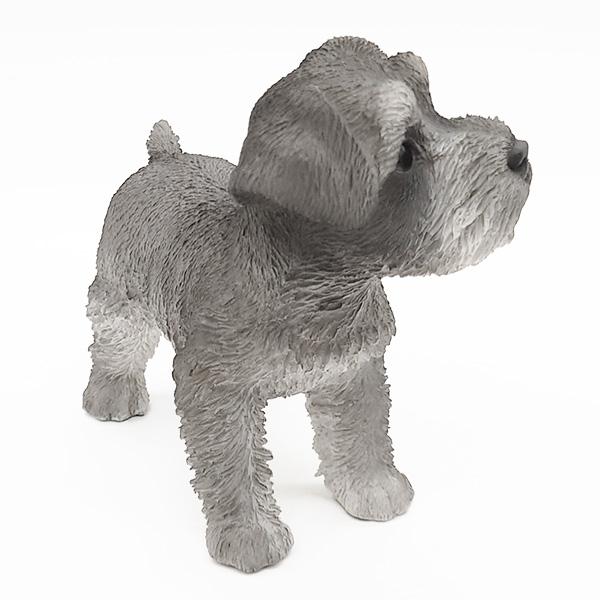 犬 置物 シュナウザー 仔犬 玄関 小さい かわいい リアル インテリア