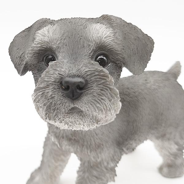 犬 置物 シュナウザー 仔犬 玄関 小さい かわいい リアル インテリア