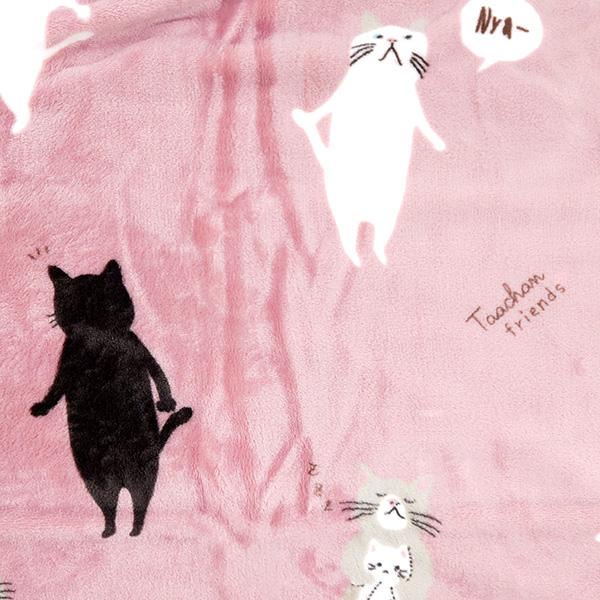 FRIENDSHILL（フレンズヒル） ブランケット ひざ掛け ボア付 猫 ネコ