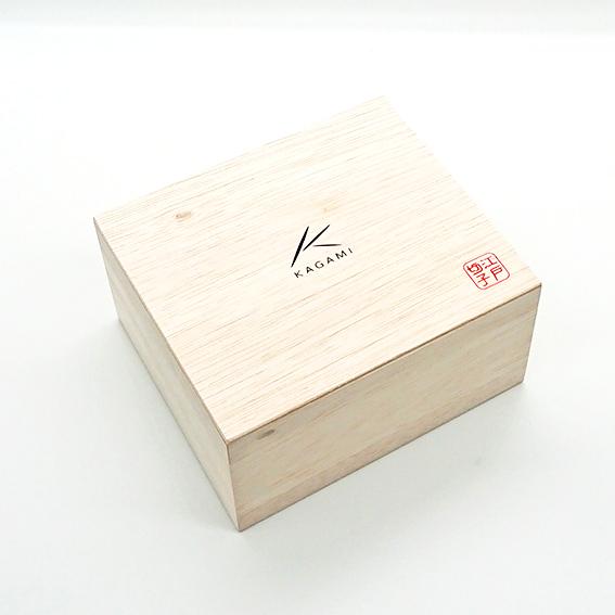 KAGAMI カガミ 江戸切子 ペアタンブラー 斜格子紋 赤青 木箱入 日本製