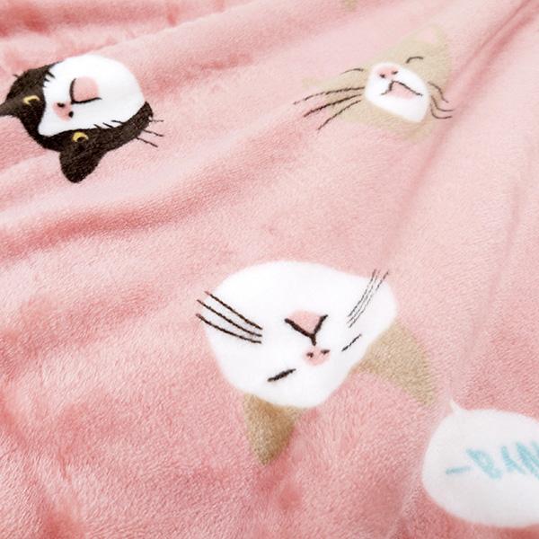 FRIENDSHILL（フレンズヒル） ブランケット ひざ掛け ボア付 猫 ネコ