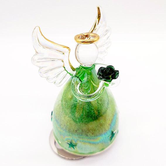 ドイツ　オルゴール　天使 楽天市場】【心を込めて、ラッピング対応】ガラス天使オルゴール