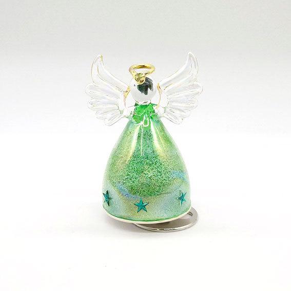 オルゴール付き天使の像　美品 YA392】✽ 小花シリーズ ✽ ガラス天使オルゴール – オルゴール