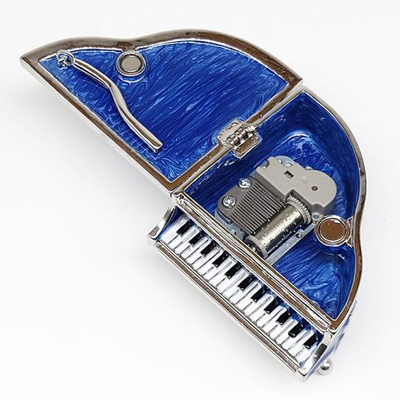 ニデックインスツルメンツ グランドピアノ オルゴール ブルー 青