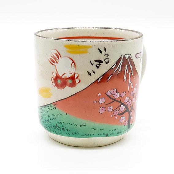 夕立窯 江戸の旅 マグカップ ペア 陶器 和食器 焼き物 日本製 うさぎ