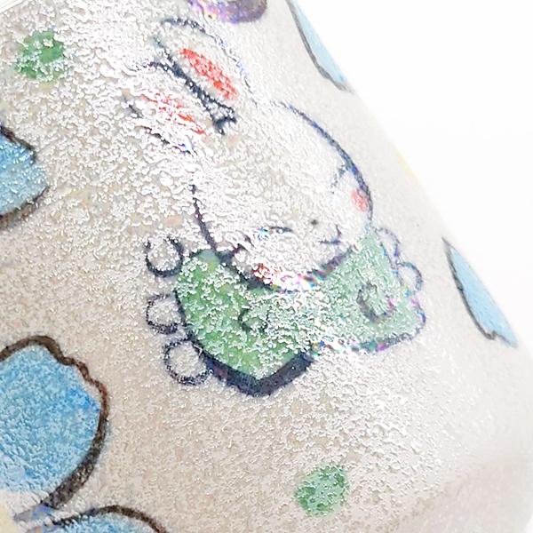 夕立窯 パールうさぎ 湯呑み ペア 夫婦茶碗 湯飲み 組湯呑 うさぎ 陶器