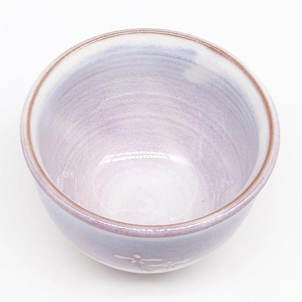 萩焼 湯呑 急須 茶器揃 梅鉢草 木箱入     湯呑み お茶碗 茶碗 紫 陶器 和食器 焼き物 日本製 新築祝い おしゃれ かわいい_7