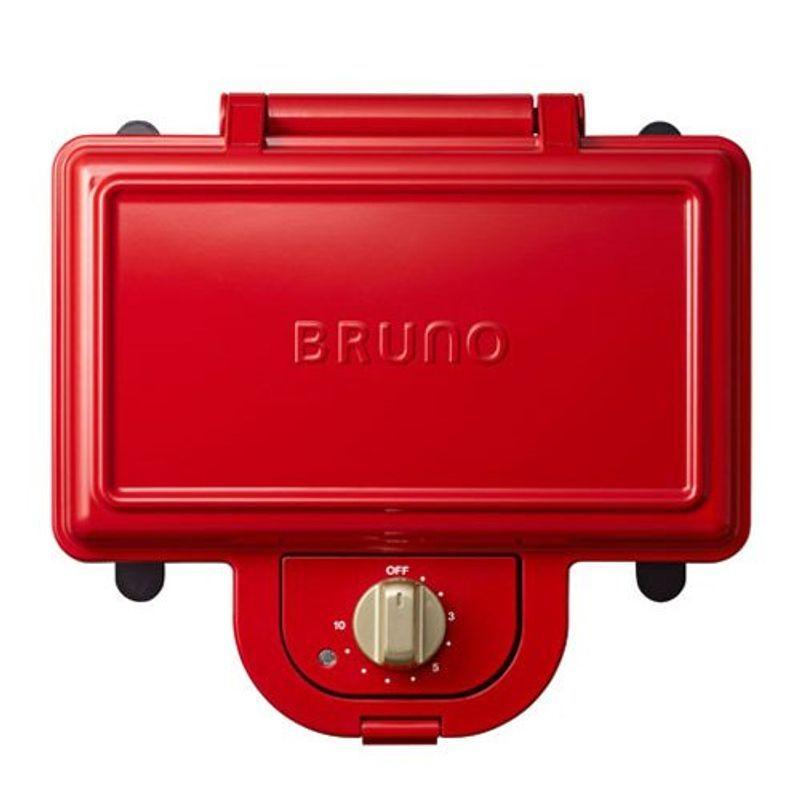 ブルーノ 電気 耳まで焼ける BRUNO ホットサンドメーカー 耳まで焼ける 電気 レッド イロドリ本舗