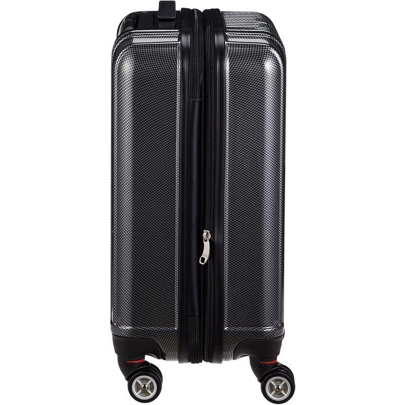 エース スーツケース クレスタ 48 機内持ち込み可 エキスパンド機能付 39L(拡張時) 20220325033325 00701 スーツケース 3  2kg ブラックカーボン スーツケース キャリーバッグ 48 cm イロドリ本舗 即日出荷 可能の