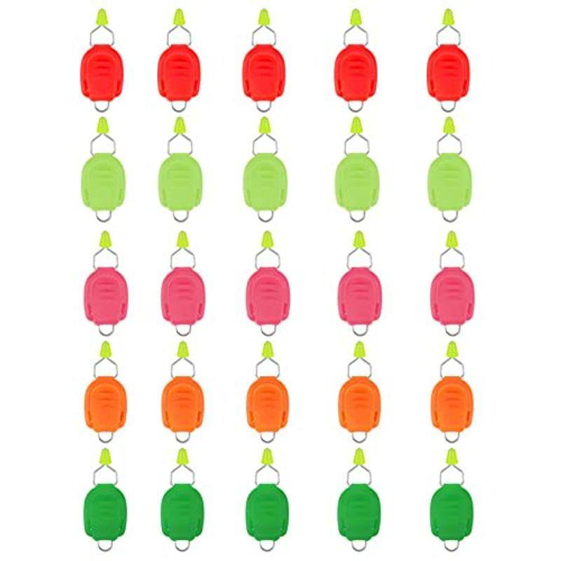 １着でも送料無料 Jingelmall 5色 25個入 釣り糸 ストッパー ラインキーパー ベイト用 ラインストッパー ライン固定 ワイヤー スピニングリール 完成品フライ Www We Job Com