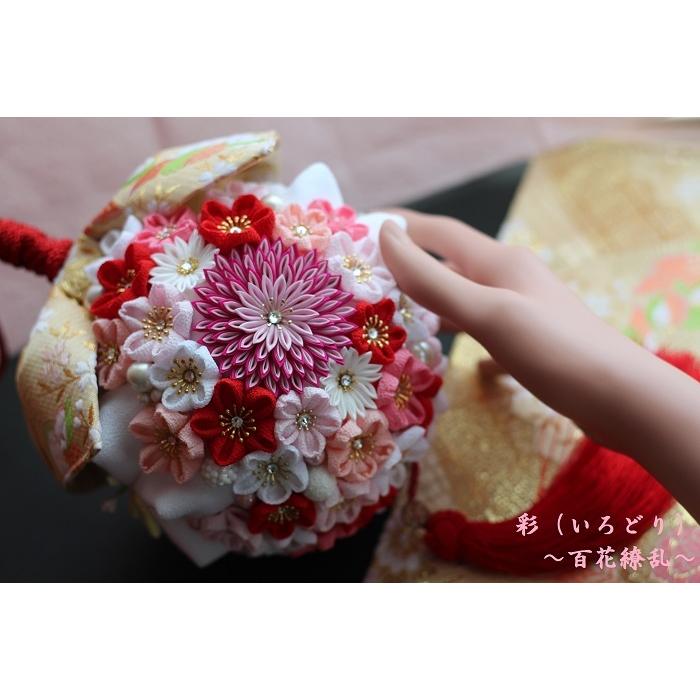 ボールブーケ 百花繚乱 ブーケ つまみ細工 花 結婚式 ブライダル 和婚