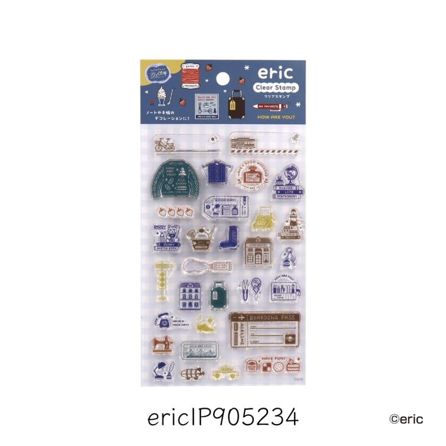 日本出版販売 クリアスタンプ eric IP905234 文房具 メモ 手帳 メール