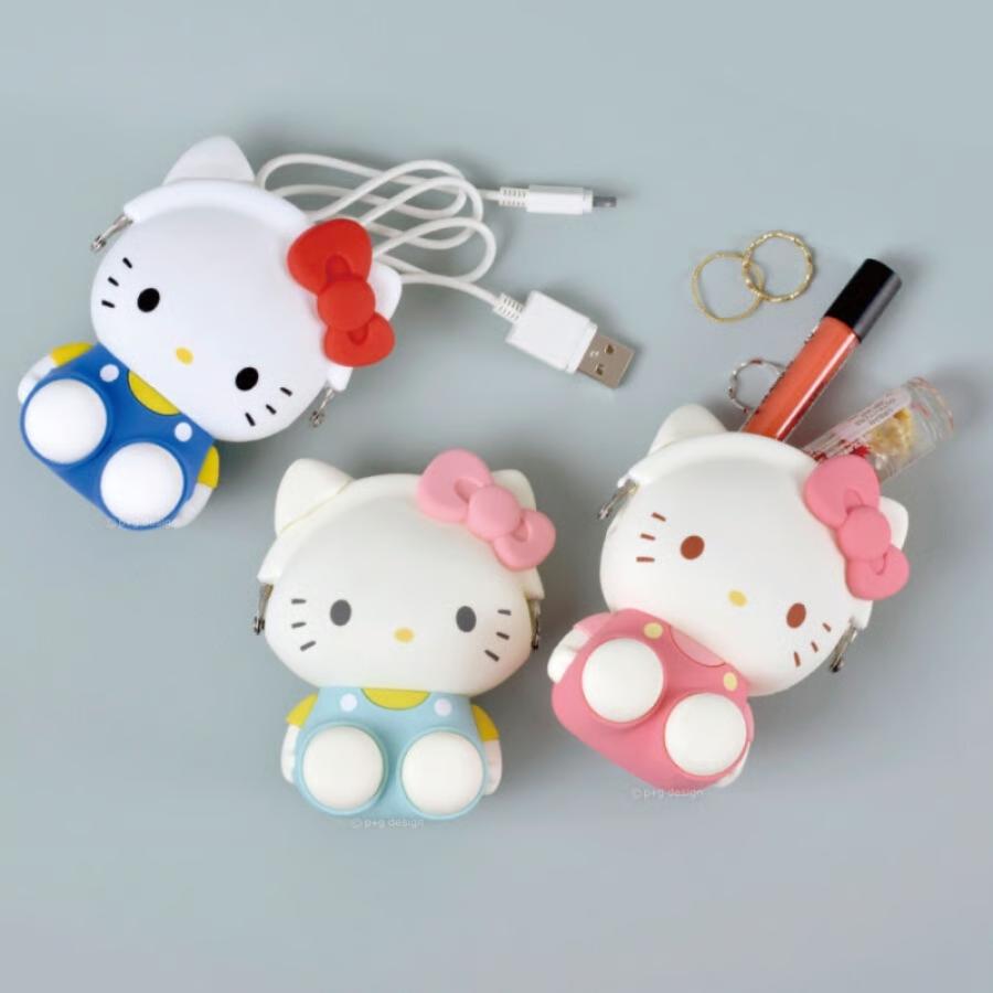 ピージーデザイン ハローキティ 3D POCHI がま口 小銭入れ ポーチ 小物