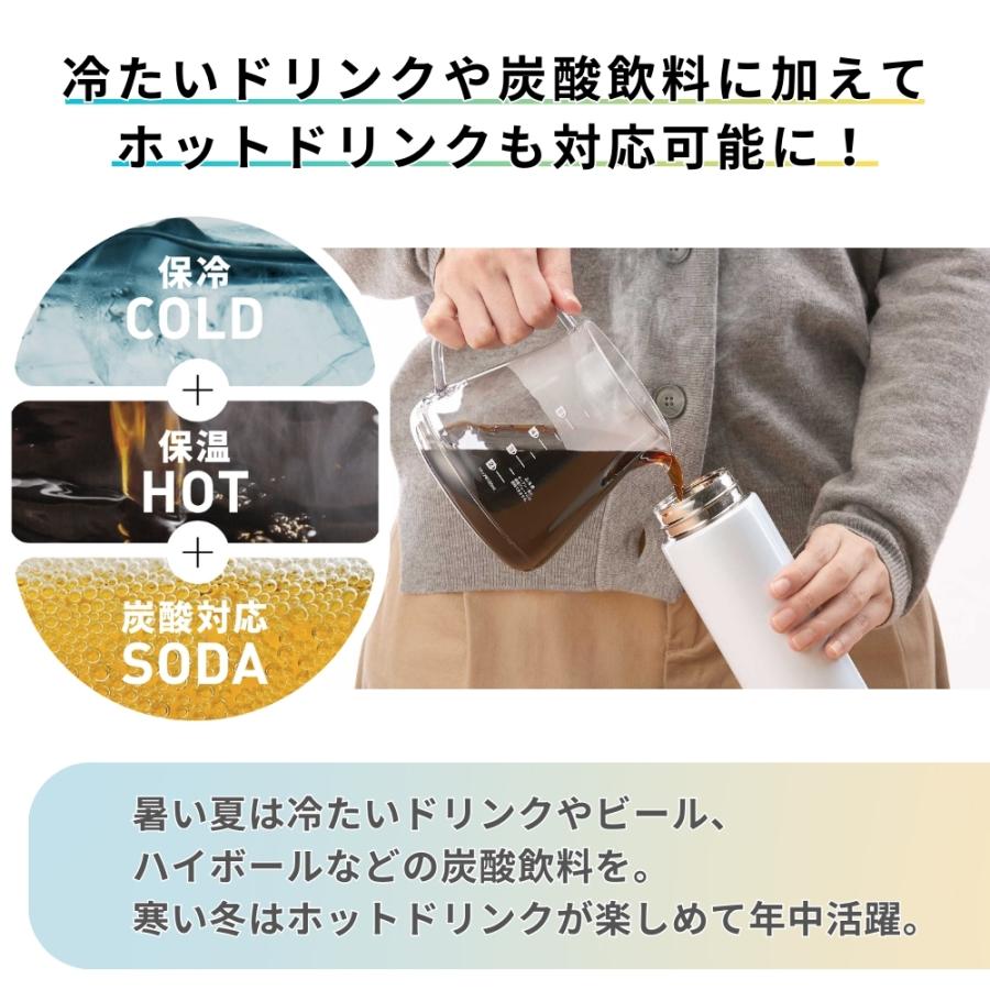 タイガー魔法瓶 真空断熱炭酸ボトル 水筒 0.48L マグ 食洗機 直飲み