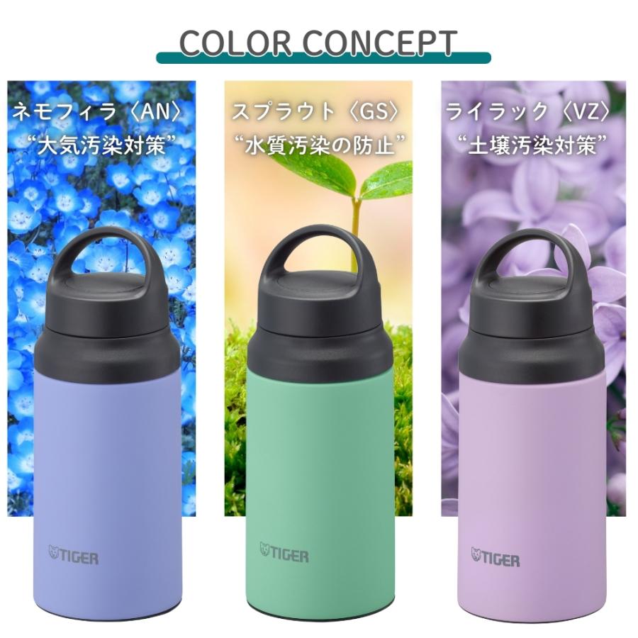 タイガー魔法瓶 水筒 400ml 真空断熱ボトル MCZ-G040 直飲み 軽量 保温