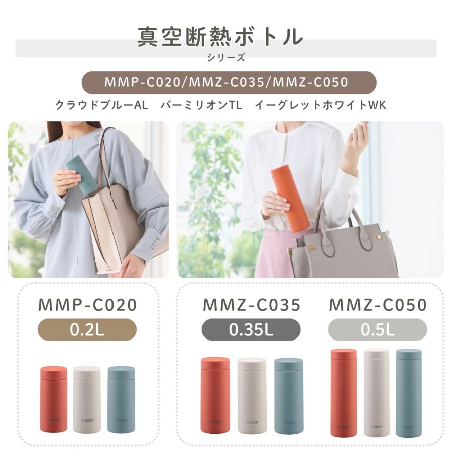 タイガー魔法瓶 水筒 200ml 真空断熱ボトル MMP-C020 保冷 保温 洗い