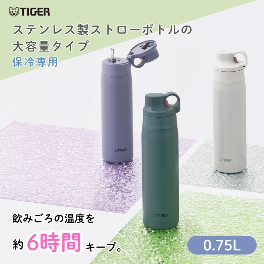 タイガー魔法瓶 真空断熱ボトル MTS-W075 水筒 750ml 保冷 ストロー