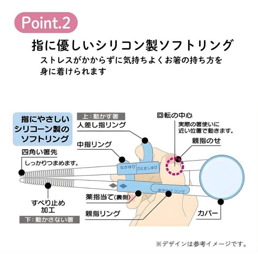 スケーター ADXT1 デラックストレーニング箸 お箸 右利き用 メール便