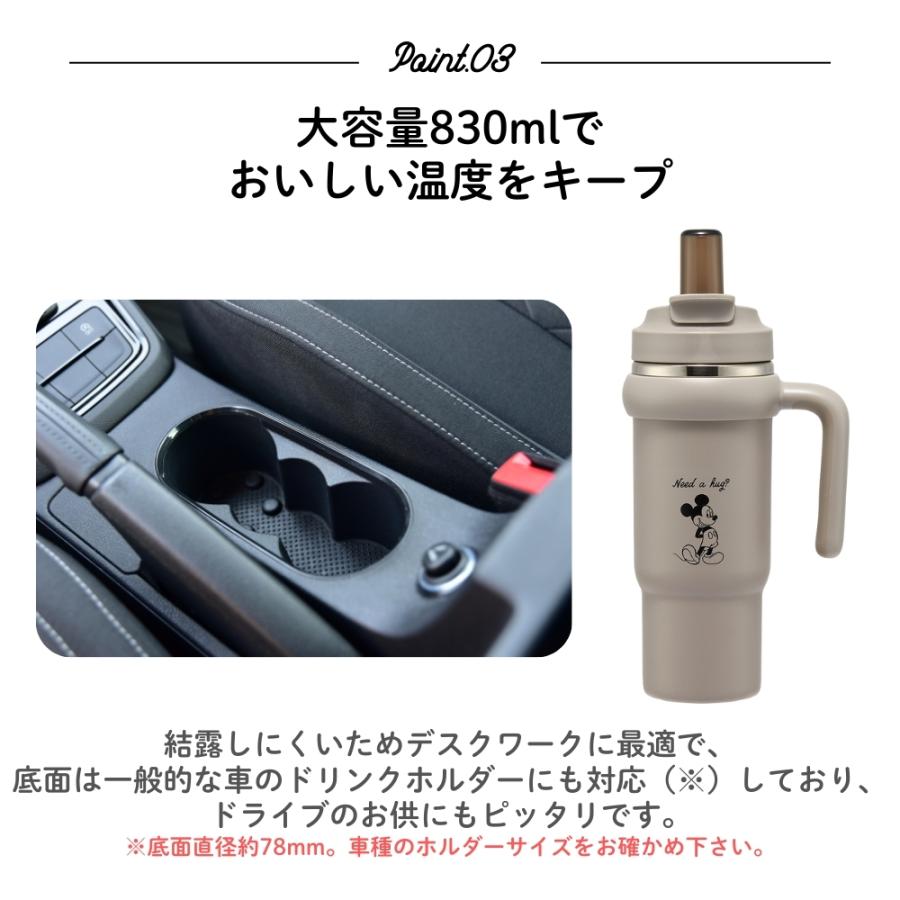 スケーター 2026 ハンドル付2WAYストローステンレスタンブラー 830ml