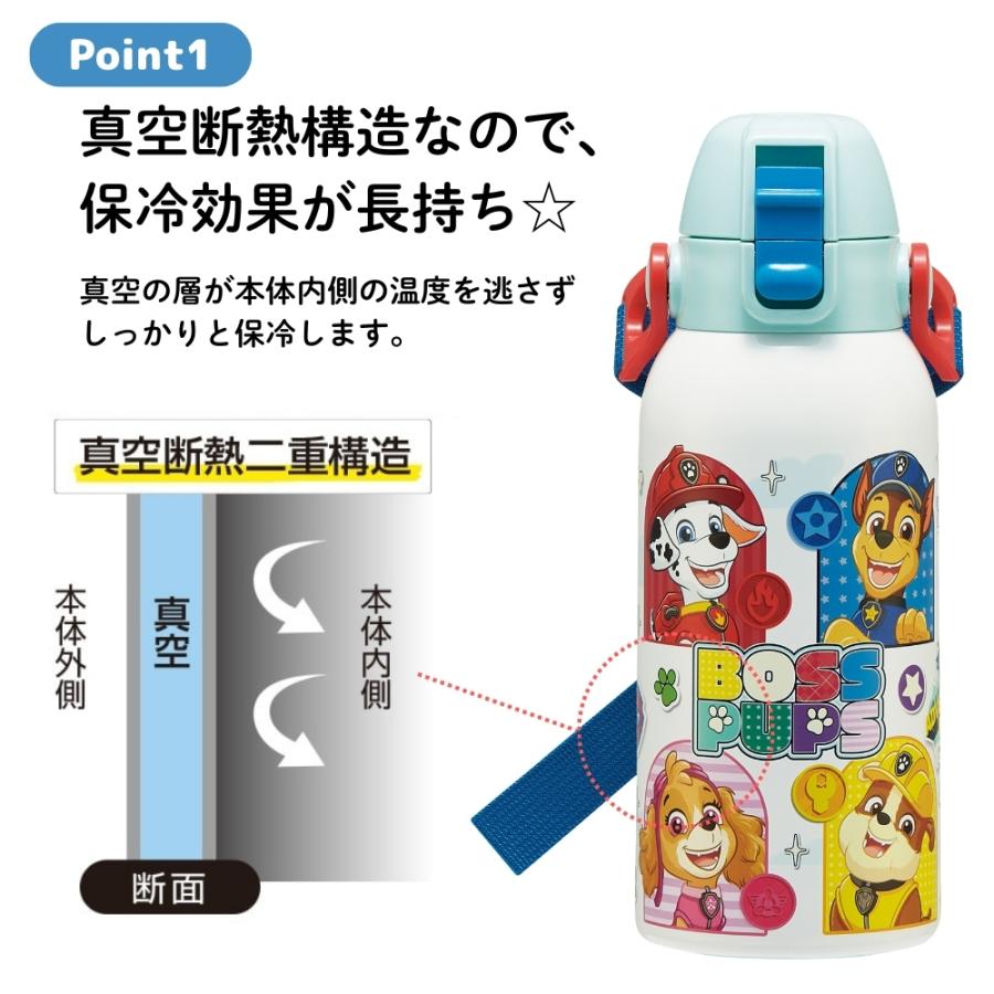 スケーター 2026 STCH6 水筒 600ml ショルダーベルト付ダイレクト