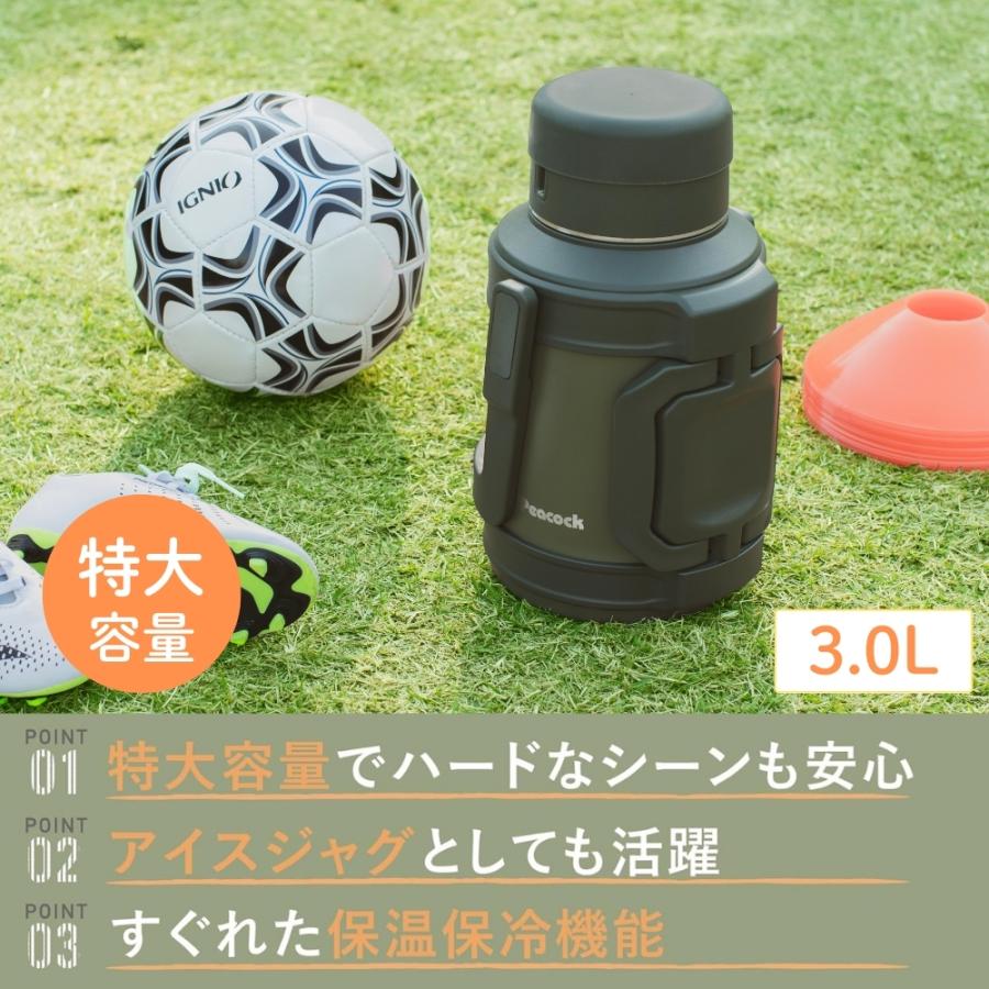 非売品ベルポック　ダミーボトル特大セット ピーコック魔法瓶工業 ピーコック魔法瓶 コンテナボトル 3L カーキ DXA