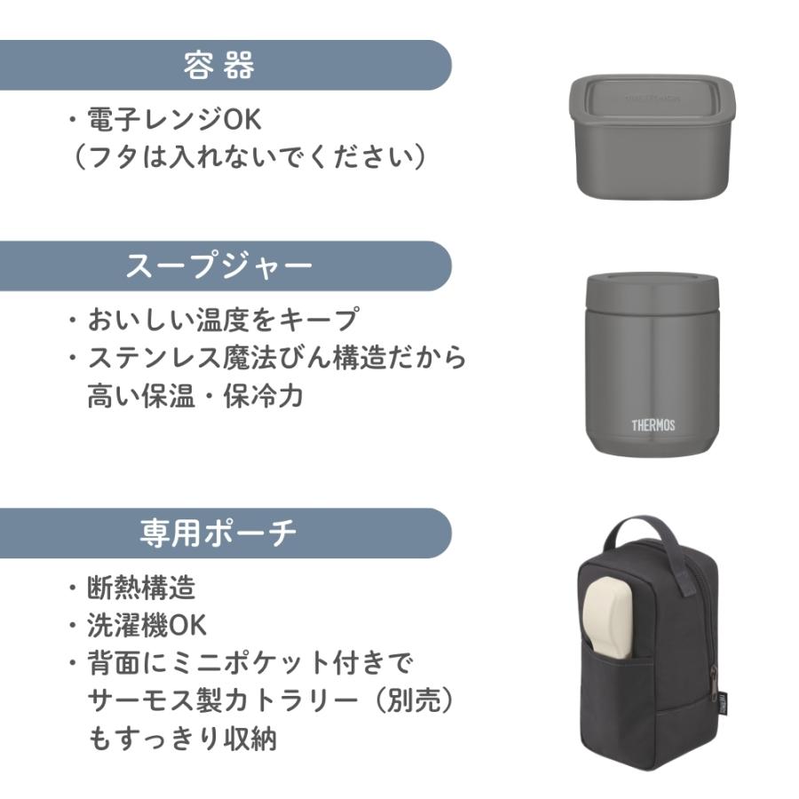 THERMOS（サーモス） 新発売 弁当箱 真空断熱スープランチセット JEE