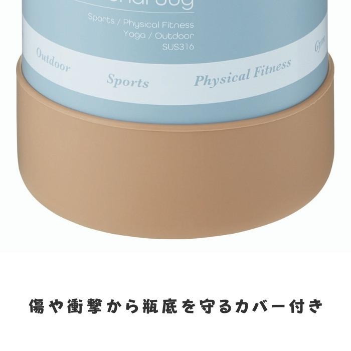 ベストコ×ピーコック 水筒 直飲み 1L 1リットル ステンレス ワンタッチオープン スポーツドリンク対応 AJG-MA100 底カバー付きアウトドア キャンプ用品/insta｜irodorikukan｜11