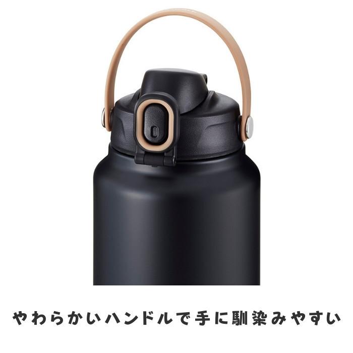 ベストコ×ピーコック 水筒 直飲み 2.5L 2.5リットル ステンレス ワンタッチオープン スポーツドリンク対応 AJG-MA250 底カバー付きアウトドア キャンプ用品｜irodorikukan｜05