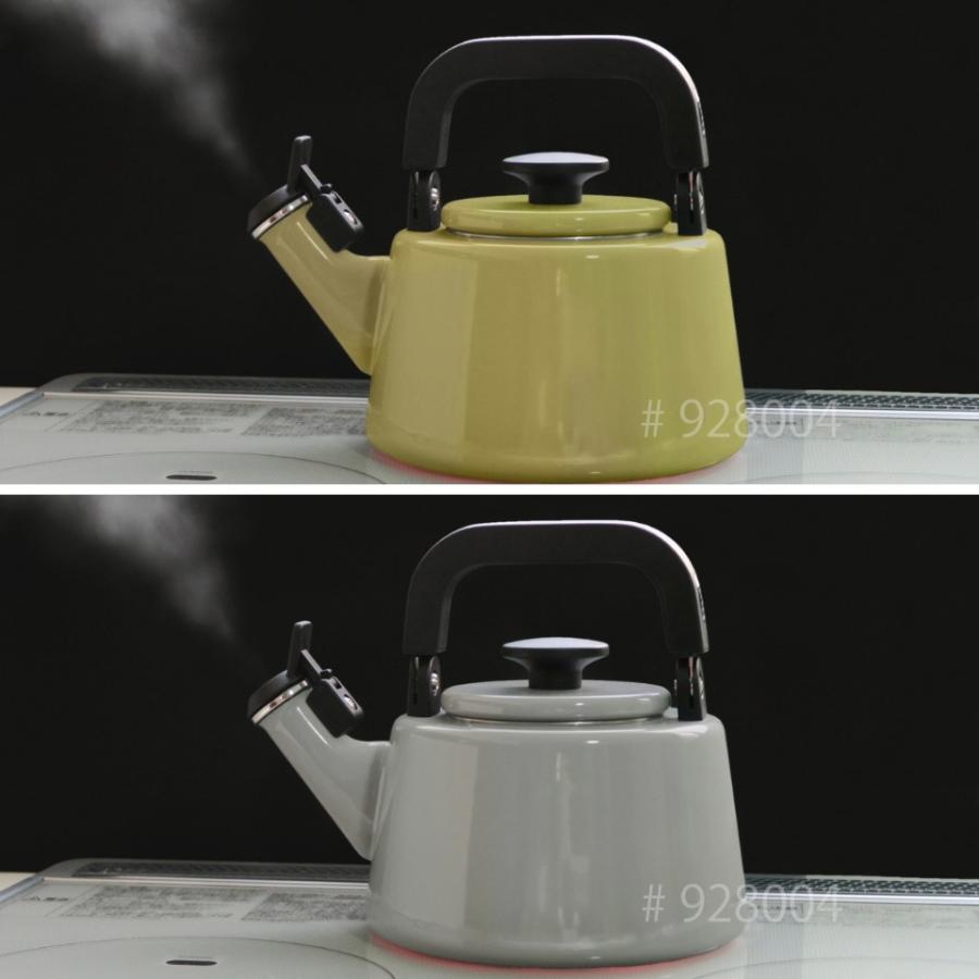 ホーロー製　笛吹きケトル 鶏　IH対応 Cotton Series 富士ホーロー コットンプラス 2.1L 笛吹きケトル