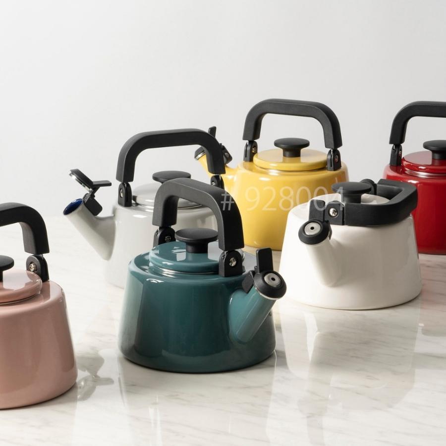 ホーロー製　笛吹きケトル 鶏　IH対応 Cotton Series 富士ホーロー コットンプラス 2.1L 笛吹きケトル