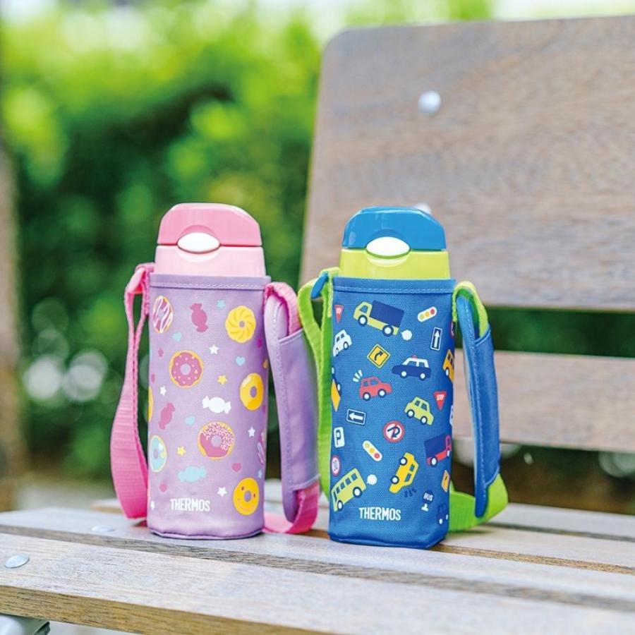 THERMOS（サーモス） 水筒 子供用 ストロー 保冷マグ 名入れ カバー
