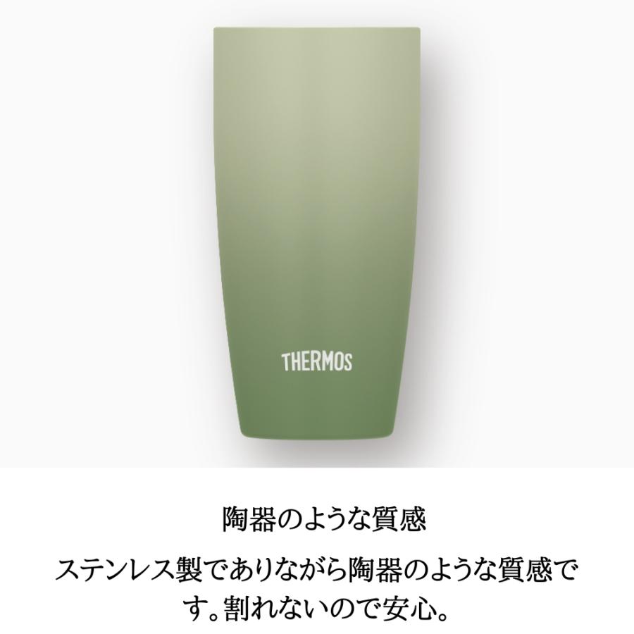 THERMOS（サーモス） 陶器調 真空断熱タンブラー 食洗機対応 汚れ付き