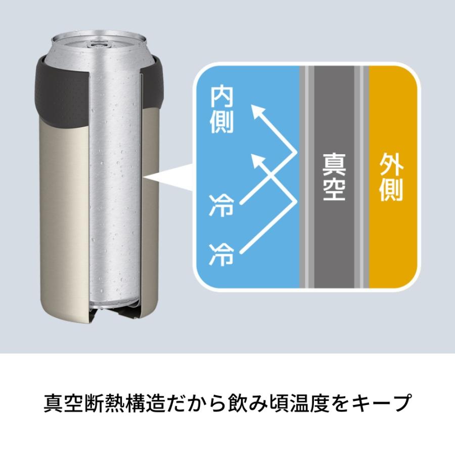 サーモス 保冷缶ホルダー 500ml缶用 JDU-500 保冷専用 タンブラー｜irodorikukan｜08
