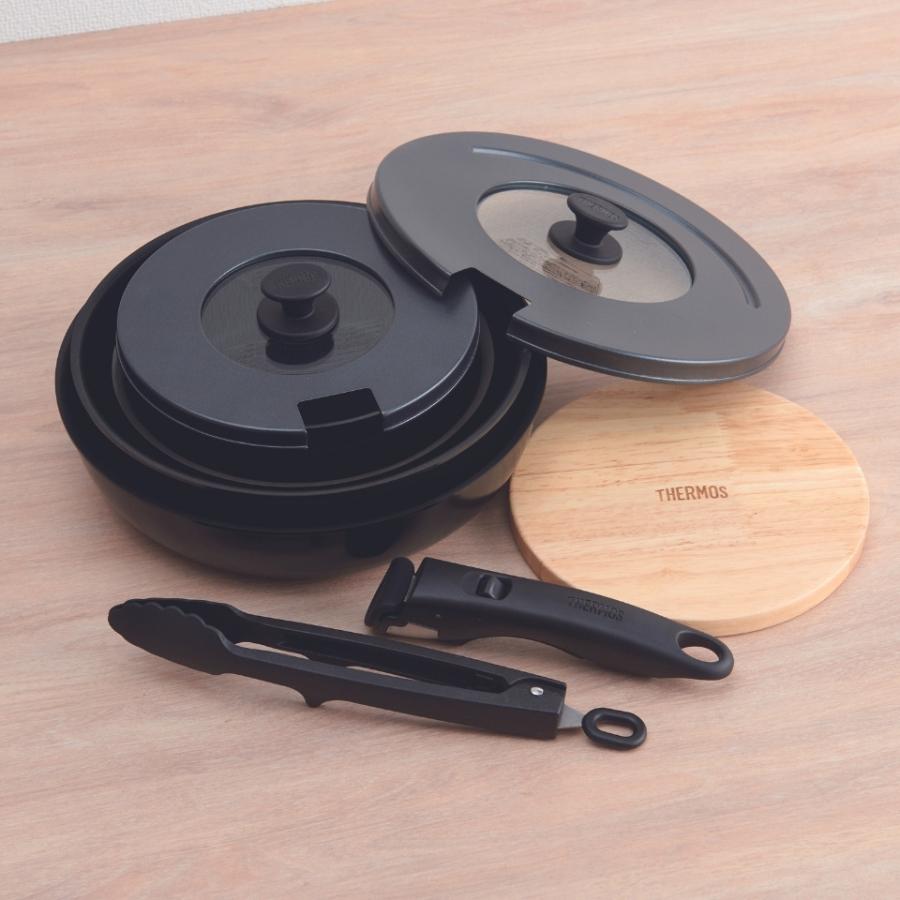 THERMOS サーモス フライパン セット 9点 ih 深型 KSA-9A IH ガス
