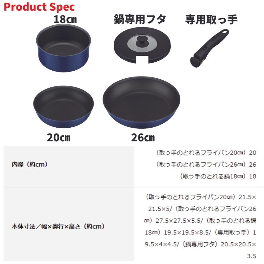 THERMOS（サーモス） ガス火専用 フライパン セット 5点 深型 KSC-5A
