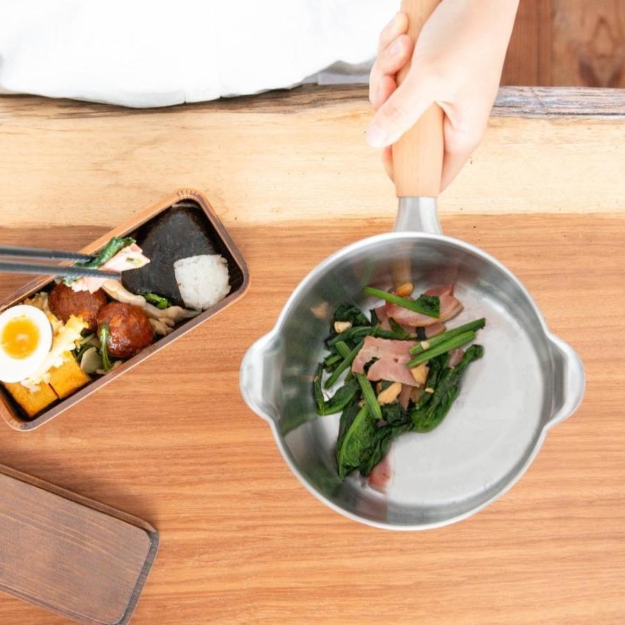 ヨシカワ 鍋 片手鍋 PD3014 16CM アイカタ 両口 ステンレスミルクパン 330145 IH 一人用 なべ ih対応 燕三条