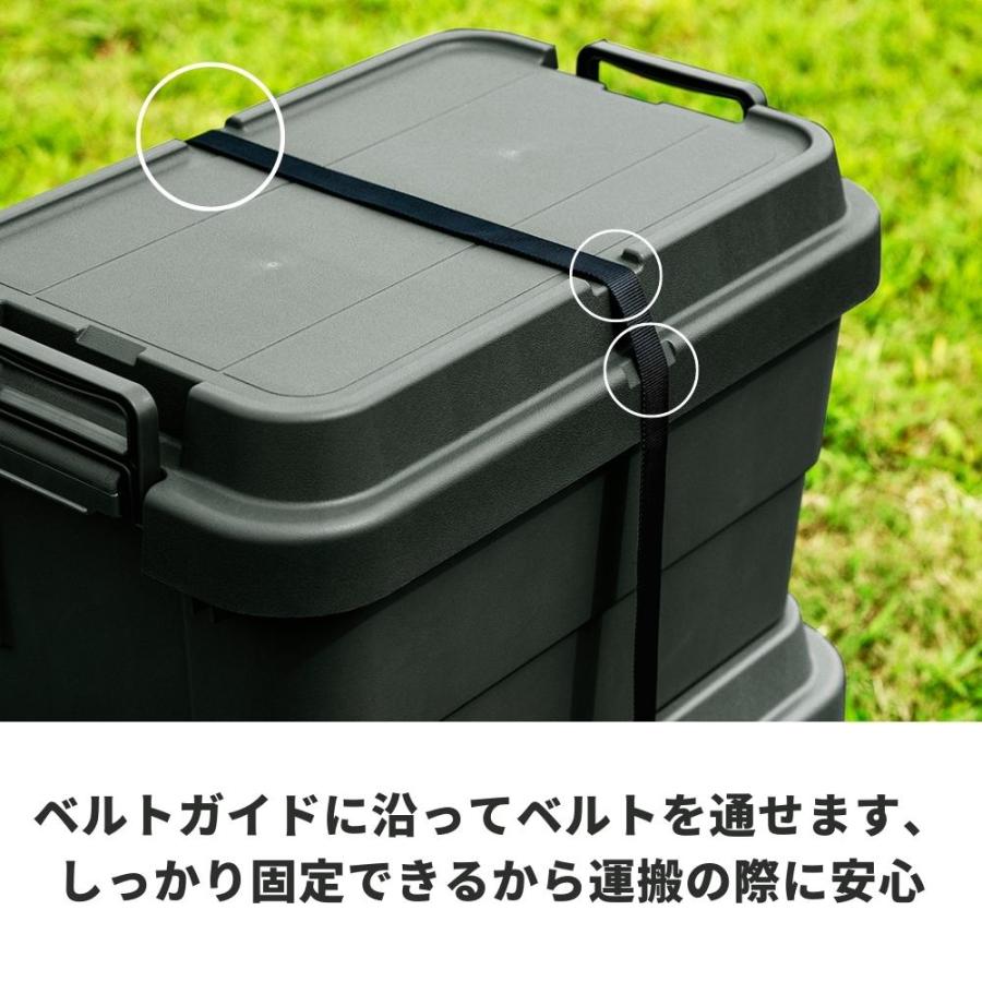 【特価商品】リス(RISU) 収納ボックス トランクカーゴ 70L ブラック 日 RISU（リス） スタッキングトランクカーゴ TC-70S BK ブラック (幅78