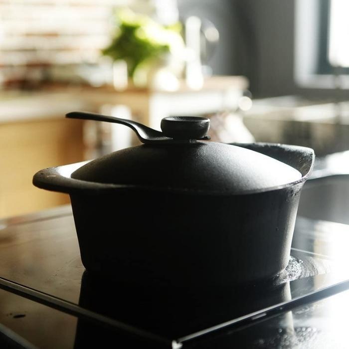 柳宗理鍋南部鉄器 深型22cm 鉄器蓋 ハンドル付き キッチン用品 調理器具