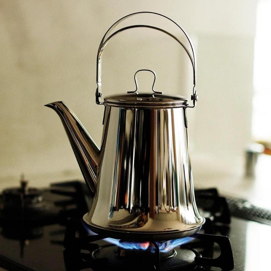 thermo mug（サーモマグ） ケトル 1L T-K22 やかん シルバー 直火 IH