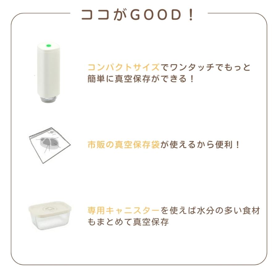 ドリテック 真空ハンディポンプ Fresh Plan VS-200WT 真空パック機