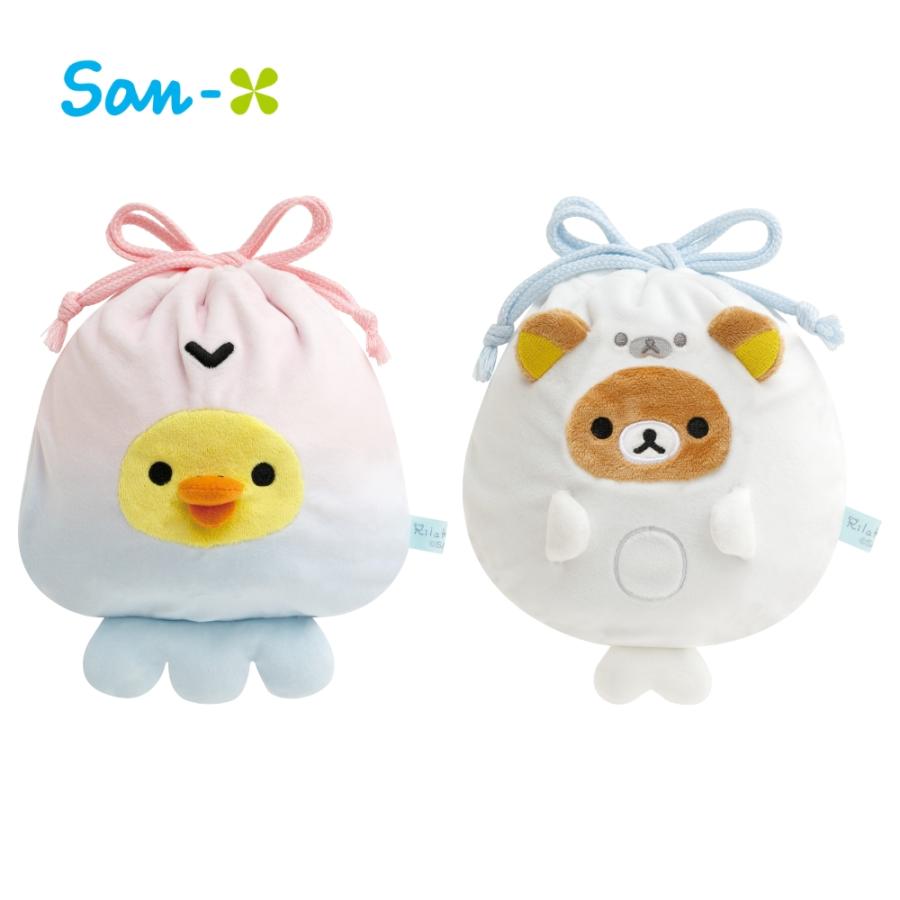 San-X（サンエックス） リラックマ うみリラきぶん ぬいぐるみ巾着