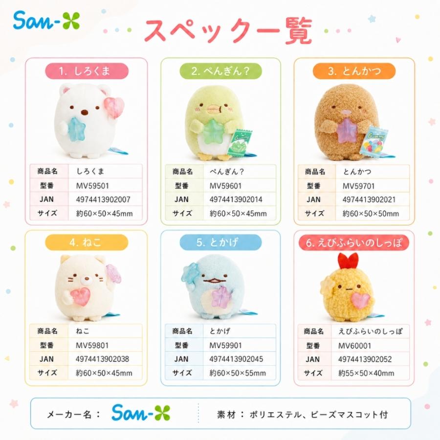 San-X（サンエックス） すみっコぐらし グミグミパーティー てのり