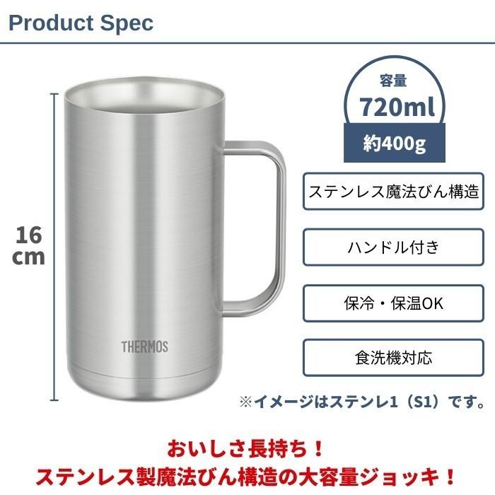 THERMOS（サーモス） タンブラー ジョッキ マグカップ 0.72L 大容量