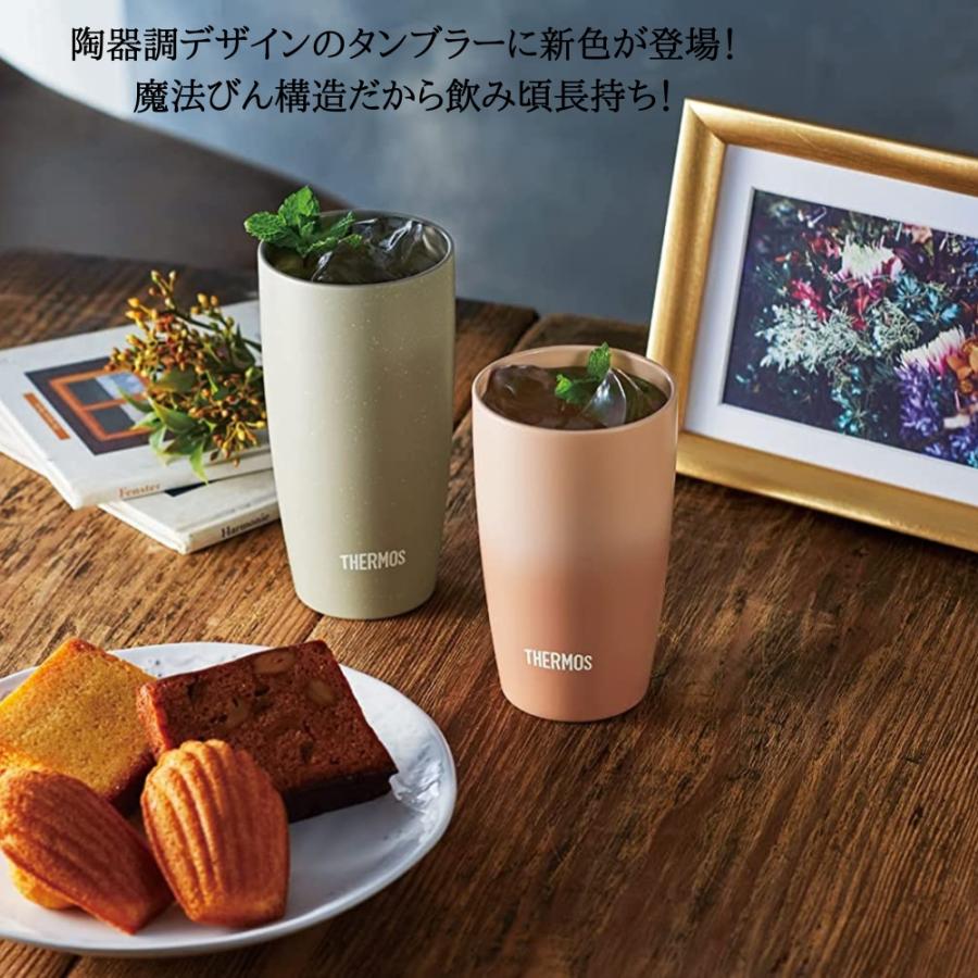 THERMOS（サーモス） 陶器調 真空断熱タンブラー 食洗機対応 汚れ付き