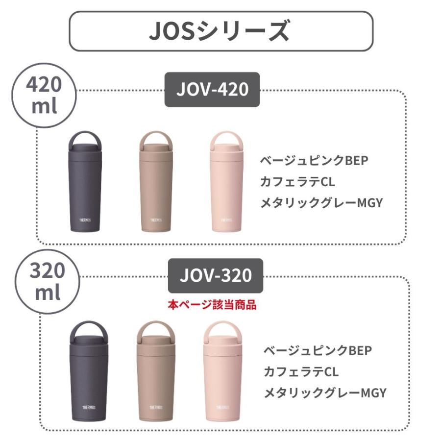 サーモス 水筒 食洗機対応 直飲み スクリュー 320ml JOV-320 真空断熱ケータイマグ タンブラー マグボトル スポーツドリンク対応 保温 保冷 広口｜irodorikukanin｜17