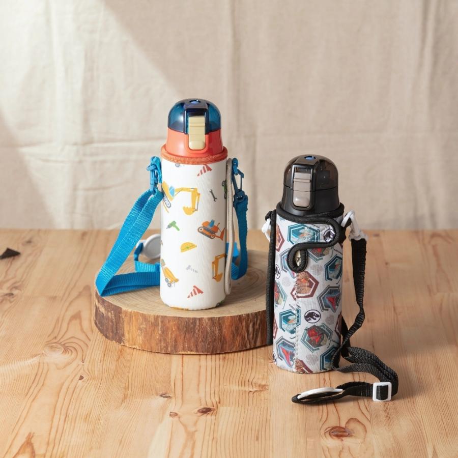 当店限定柄新登場 スケーター 水筒 キッズ カバー 付き 直飲み KSDC4 470ml  子供 ステンレス 保冷 ランチグッズ 入学 入園 | スケーター | 28