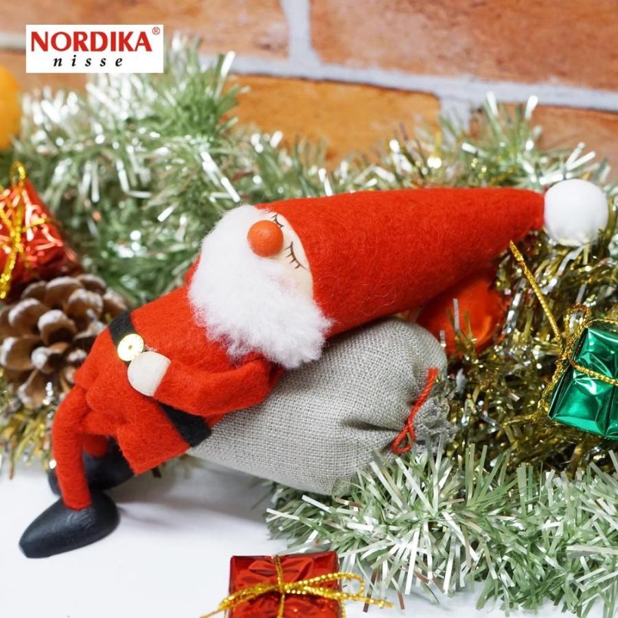 ノルディカニッセ 寝ているサンタ NRD120075 木製 人形 デンマーク