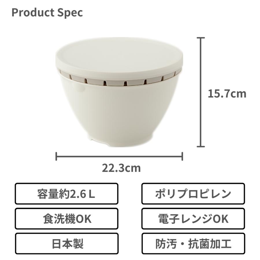 RISU（リス） リベラリスタ ボウルコランダーセット Lサイズ ざる