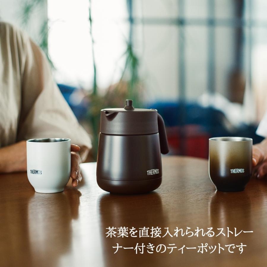 THERMOS（サーモス） 真空断熱ティーポット 保温 保冷 ストレーナー